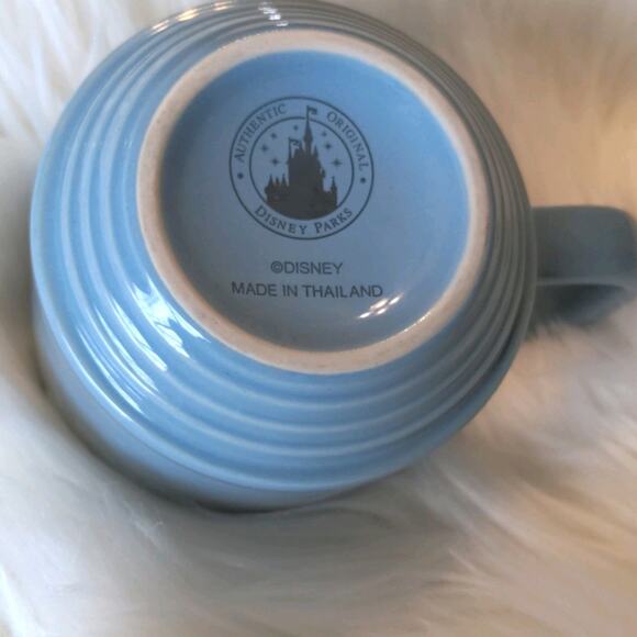 DISNEY PARKS Light Blue Mug Mickey Mouse Ears Rare - Picture 4 of 6